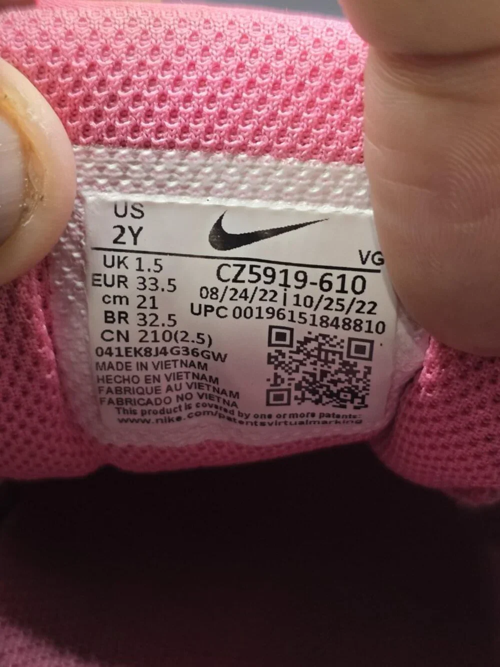 Nike Shoes Youth 2Y Pink Hyperdiamond 4 Softball Cleats CZ5919-610 Damage Stains